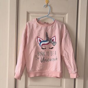 Pink Unicorn Kids Sweatshirt